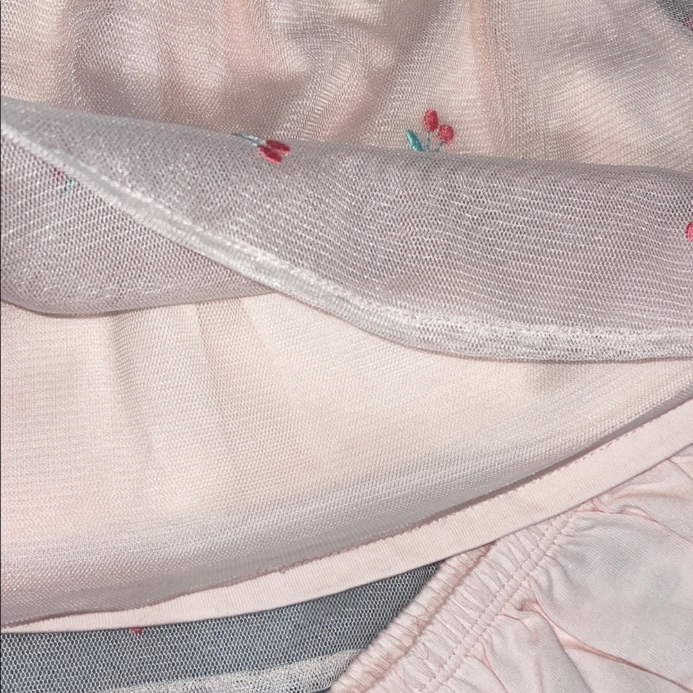 Carter's Pink Baby Dress Cherry Tulle         size Newborn - Picture 6 of 12